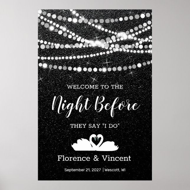 Poster Janto de ensaio bem-vindo à noite antes do Posta (Frente)