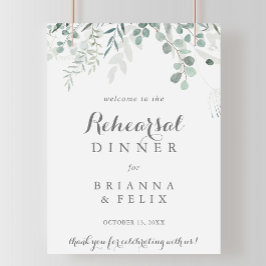 Poster Janto de ensaio Eucalyptus minimalista bem-vindo