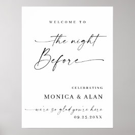 Poster Janto de ensaio mínimo Elegante de boas-vindas