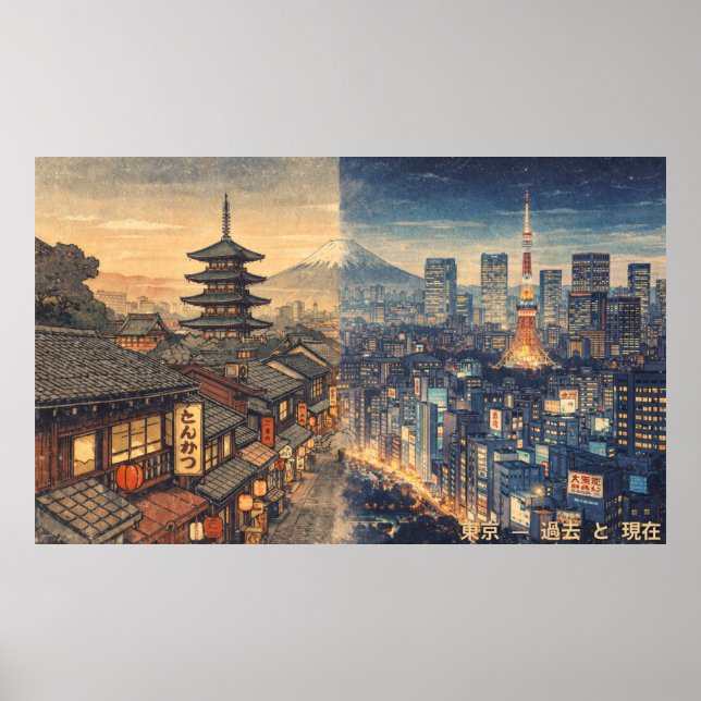 Poster Japan: From Edo to Tokyo (Frente)