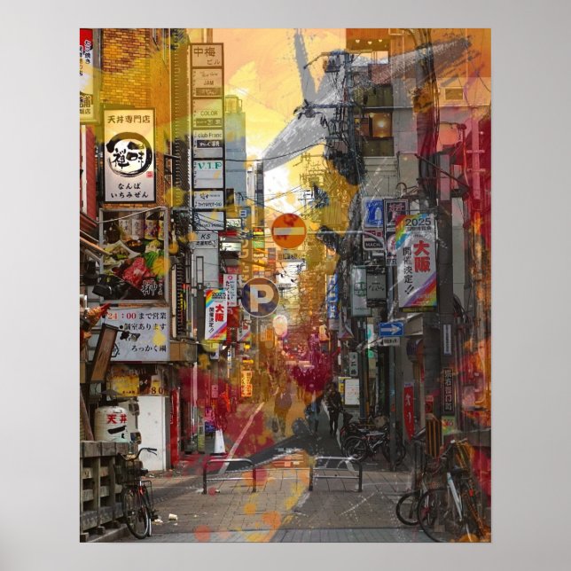 Poster Japan past and present. (Frente)