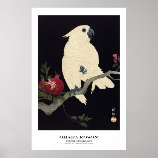 Poster Japanese Art Print - Ohara Koson - Cockatoo