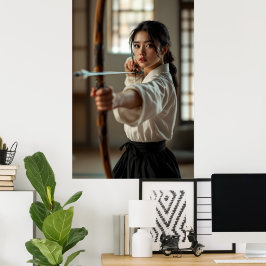 Poster Japanese Kyudo The Way Of The Bow