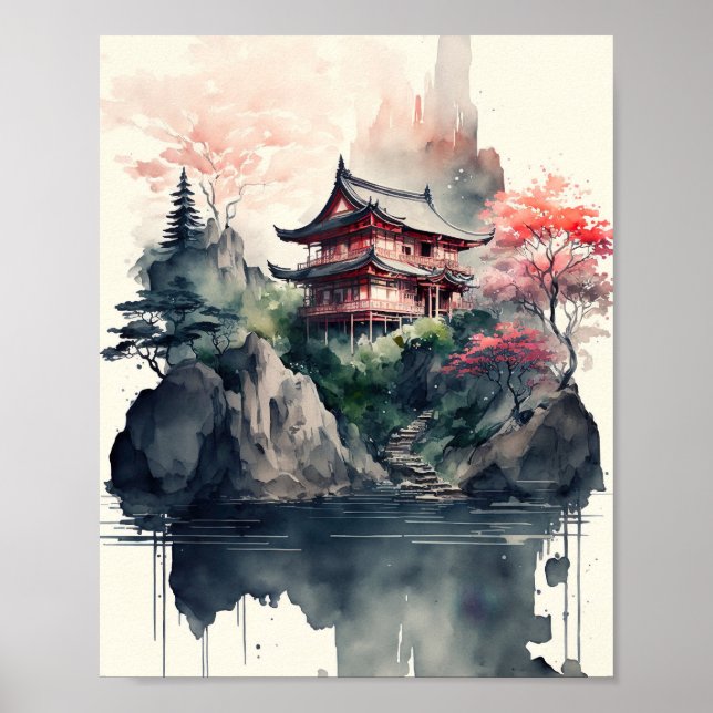 Poster Japanese Landscape (Frente)