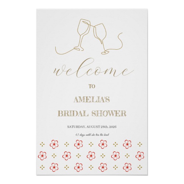 Pôster  Japanese Plum Blossom Design (Frente)