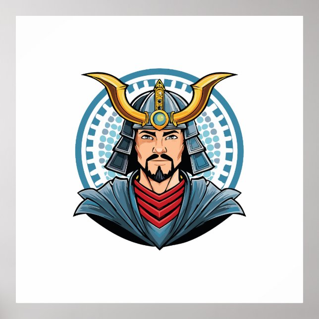 Poster Japanese samurai (Frente)