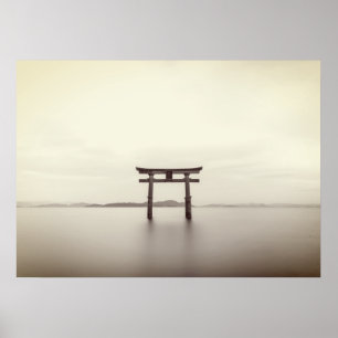 Poster Japanese Torii Gate Photograph
