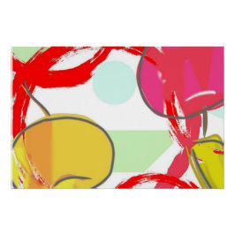 Pôster Japanese Traditional Colorful 