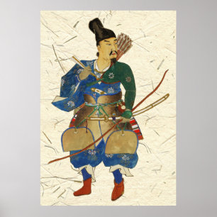 Poster Japanese Warrior Archer