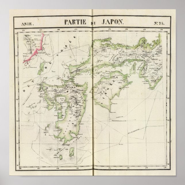 Pôster Japão, Ásia 75 (Frente)