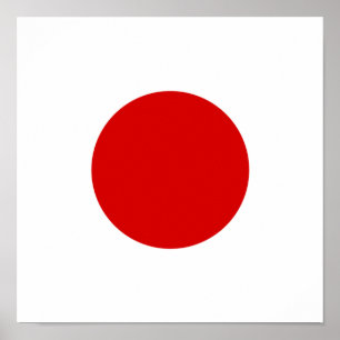 Poster Japão Bandeira País Japonês Orgulho Doméstico Etni