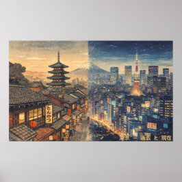 Poster Japão: De Edo a Tóquio