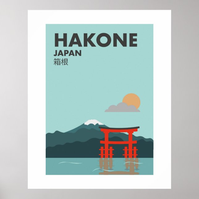 Poster Japão Hakone, Torii da Paz, Shrine Wall Art (Frente)