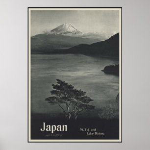 Pôster Japão Monte Fuji e lago Motosu