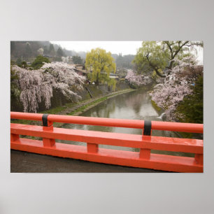 Pôster Japão, província de Gifu, Takayama também conhecid