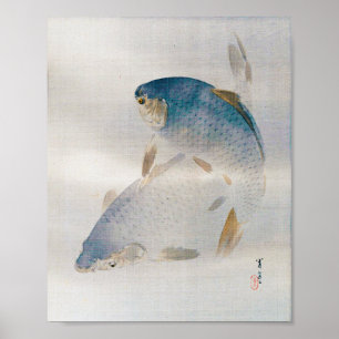 Poster Japonês Carp, Watanabe Seitei