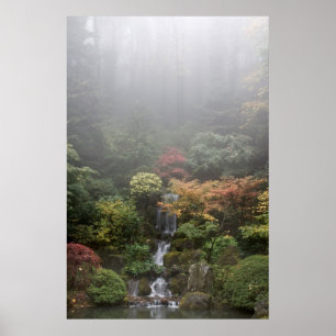 Poster japonês do jardim