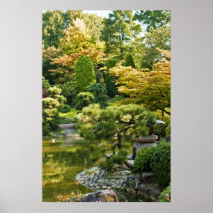 Poster japonês do jardim