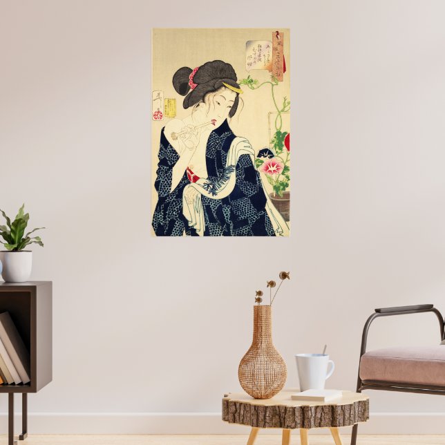 Poster Japonês Geisha (Sala de Estar 3)