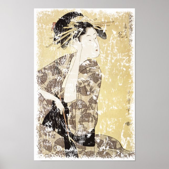 Poster Japonês Geisha (Frente)