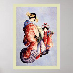 Poster Japonês Woodblock