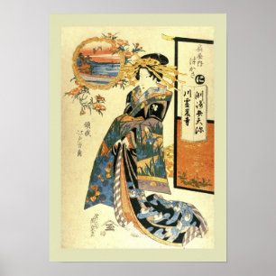 Pôster Japonês Woodblock