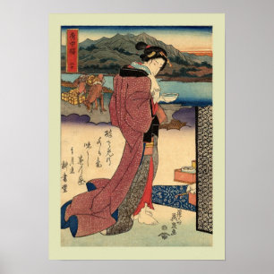 Pôster Japonês Woodblock