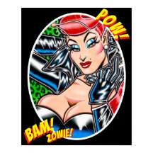 Jaqueta de Biker Vana DeVinyl™/Pôster Bam!