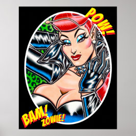 Poster Jaqueta de Biker Vana DeVinyl™/Pôster Bam!