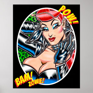 Poster Jaqueta de Biker Vana DeVinyl™/Pôster Bam!