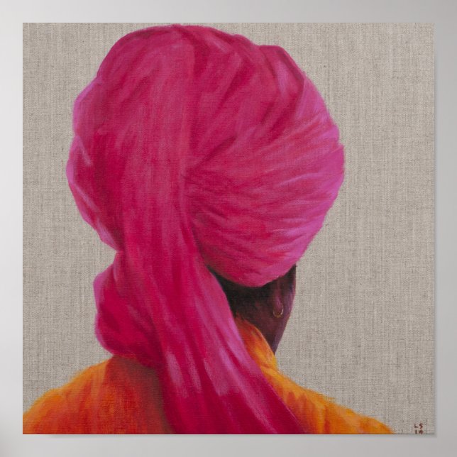 Poster Jaqueta Laranja Turbana Rosa 2014 (Frente)