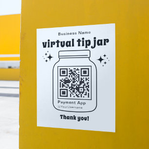 Poster Jar de Dica Virtual com Código QR
