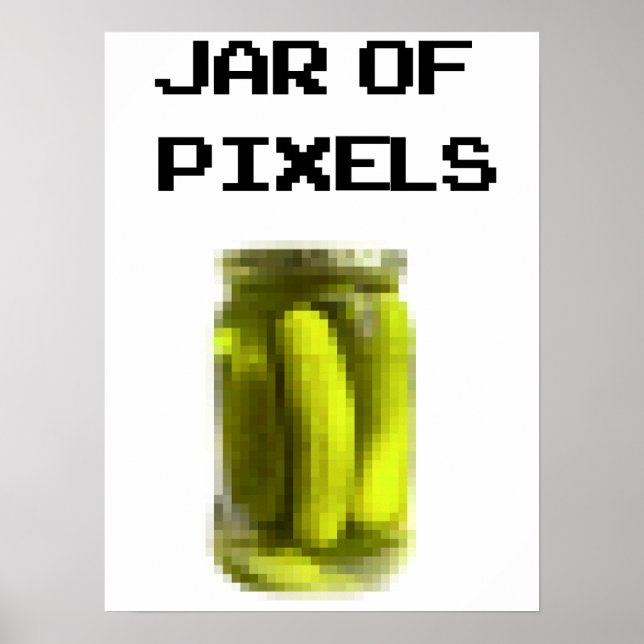 Poster Jar de pixels (Frente)