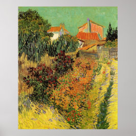 Pôster Jardim atrás de uma casa por Vincent van Gogh