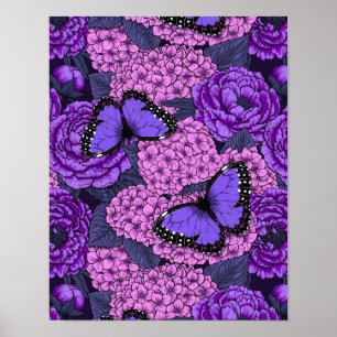 Poster Jardim azul morfo 2