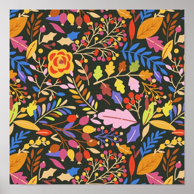 Poster Jardim Botânico de outono Russo da Vintage (Frente)