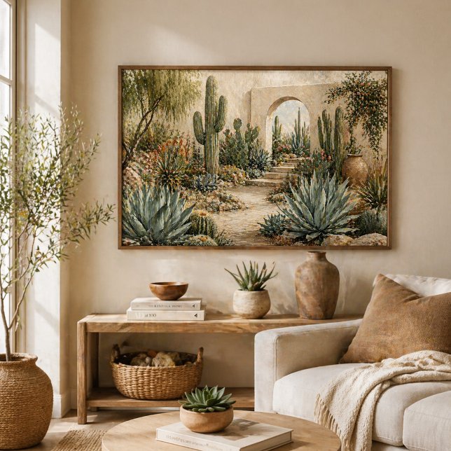Poster Jardim Botânico do Deserto Cacto & Suculenta (Criador carregado)