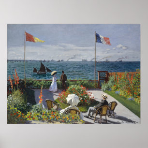 Poster Jardim Claude Monet em Sainte-Adresse Arte Impress