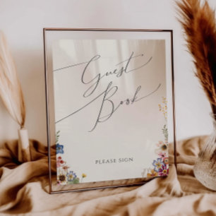 Poster Jardim Colorido de Flor Selvagem   Símbolo de Livr