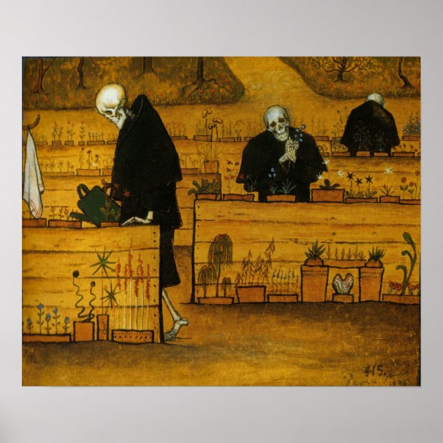 Pôster Jardim da Morte de Hugo Simberg (Frente)