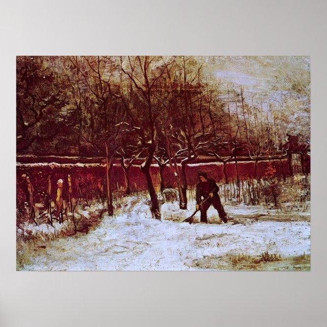 Pôster Jardim da Paróquia em Nuenen por Vincent van Gogh (Frente)