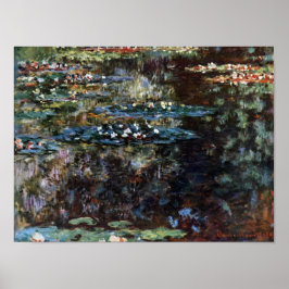 Poster Jardim d'água em Giverny, França, por Claude Monet