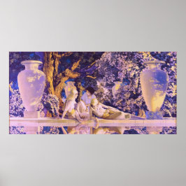 Pôster Jardim de Alá, por Maxfield Parrish