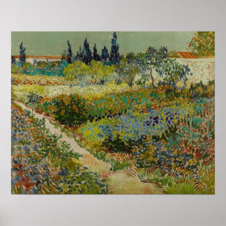 Pôster Jardim de Arles (1888) por Van Gogh
