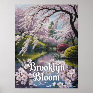 Poster Jardim de Cerejeiras Brooklyn Bloom