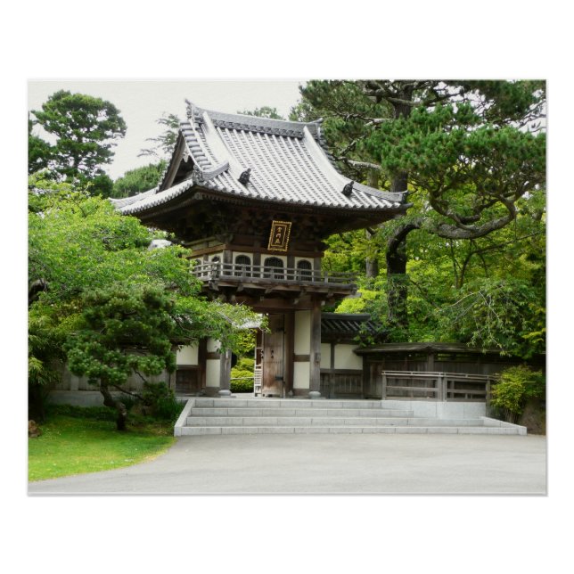 Pôster Jardim de chá japonês em São Francisco (Frente)