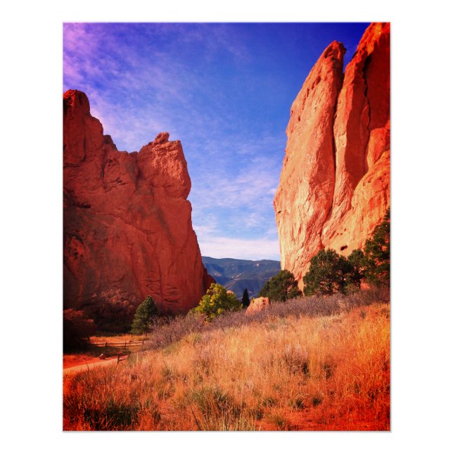Pôster Jardim de Colorado dos Deuses Parque Red Cliffs (Frente)