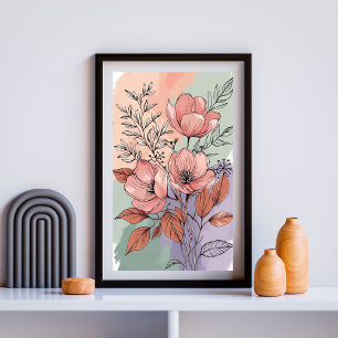 Poster Jardim de Coral em Flor