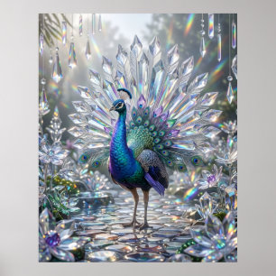 Poster Jardim de Cristal Prism Peacock