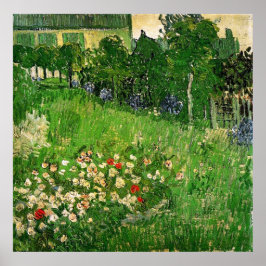 Poster Jardim de Daubigny por Van Gogh
